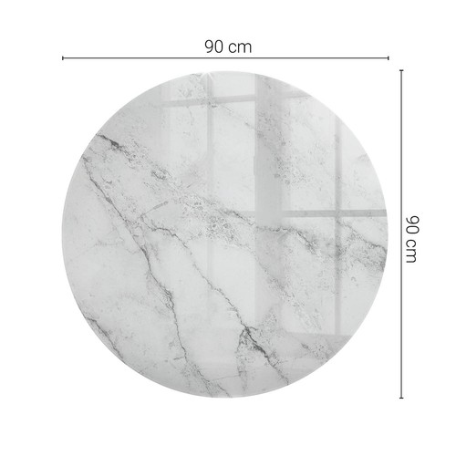 Printed glass table - printed,