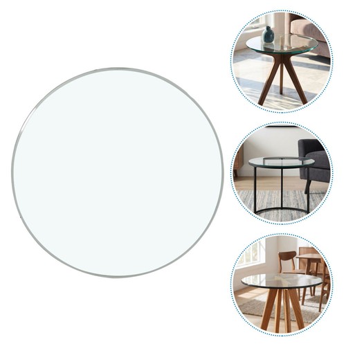 Round tempered glass table - glass, top