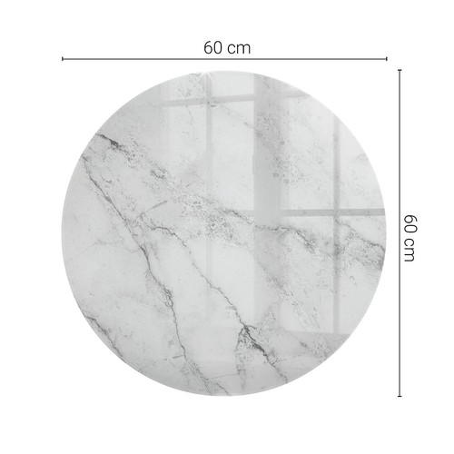 Printed glass table top - printed,