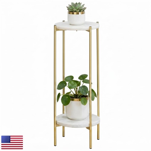 Alpome gold plant stand tier - plant,