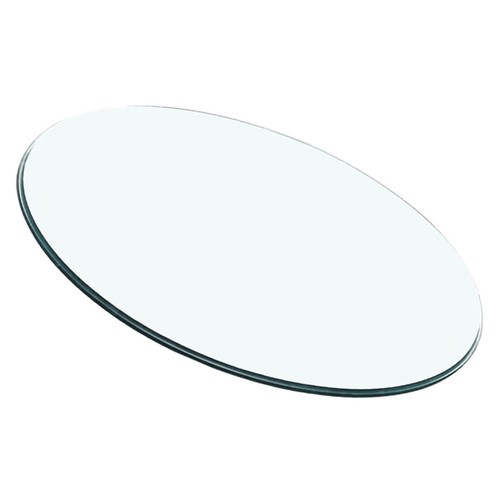 Round tempered glass table - table, top