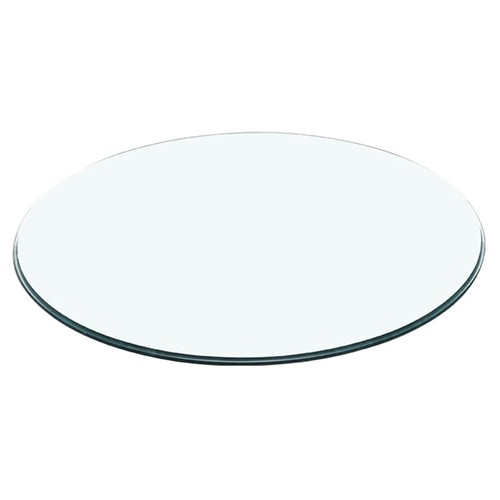 Round tempered glass table top - glass,