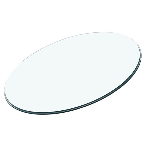 Round tempered glass table - tempered,